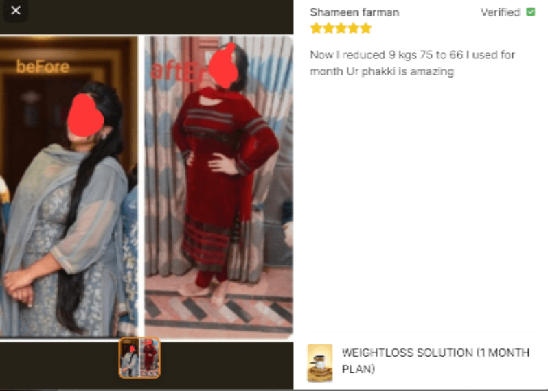 Weightloss Solution (1 Month Plan)